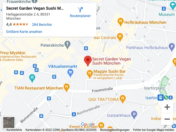 Secret Garden Vegan Sushi