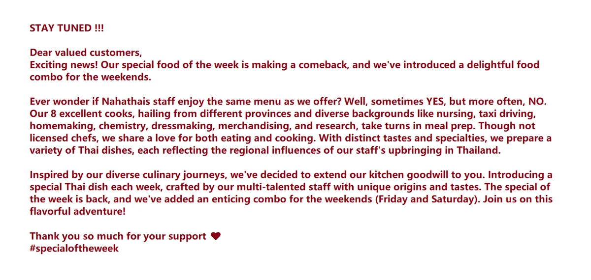 Na Ha Thai's Kitchen