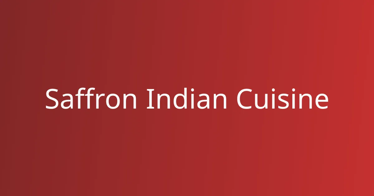 Saffron Indian Cuisine