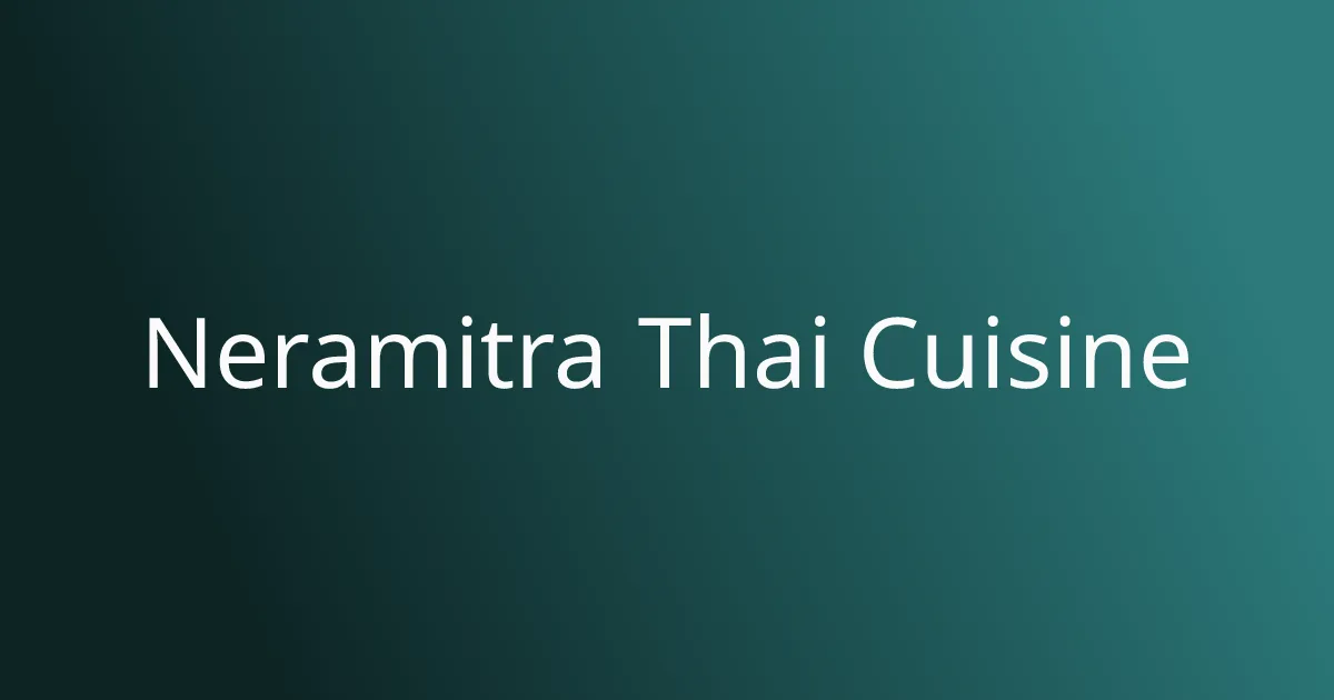 Neramitra Thai
