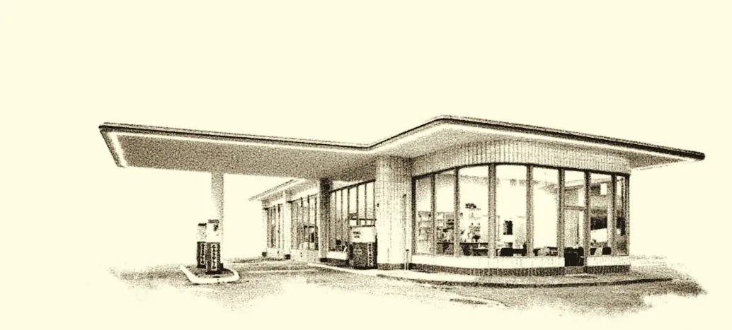 Erfrischungsraum Oldtimertankstelle Brandshof